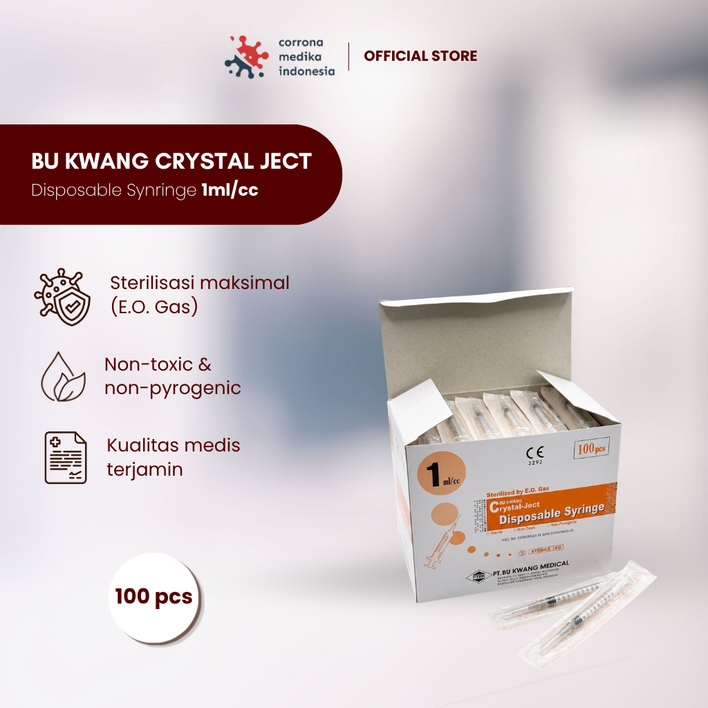 Crystal Ject Disposable Synringe 1ml